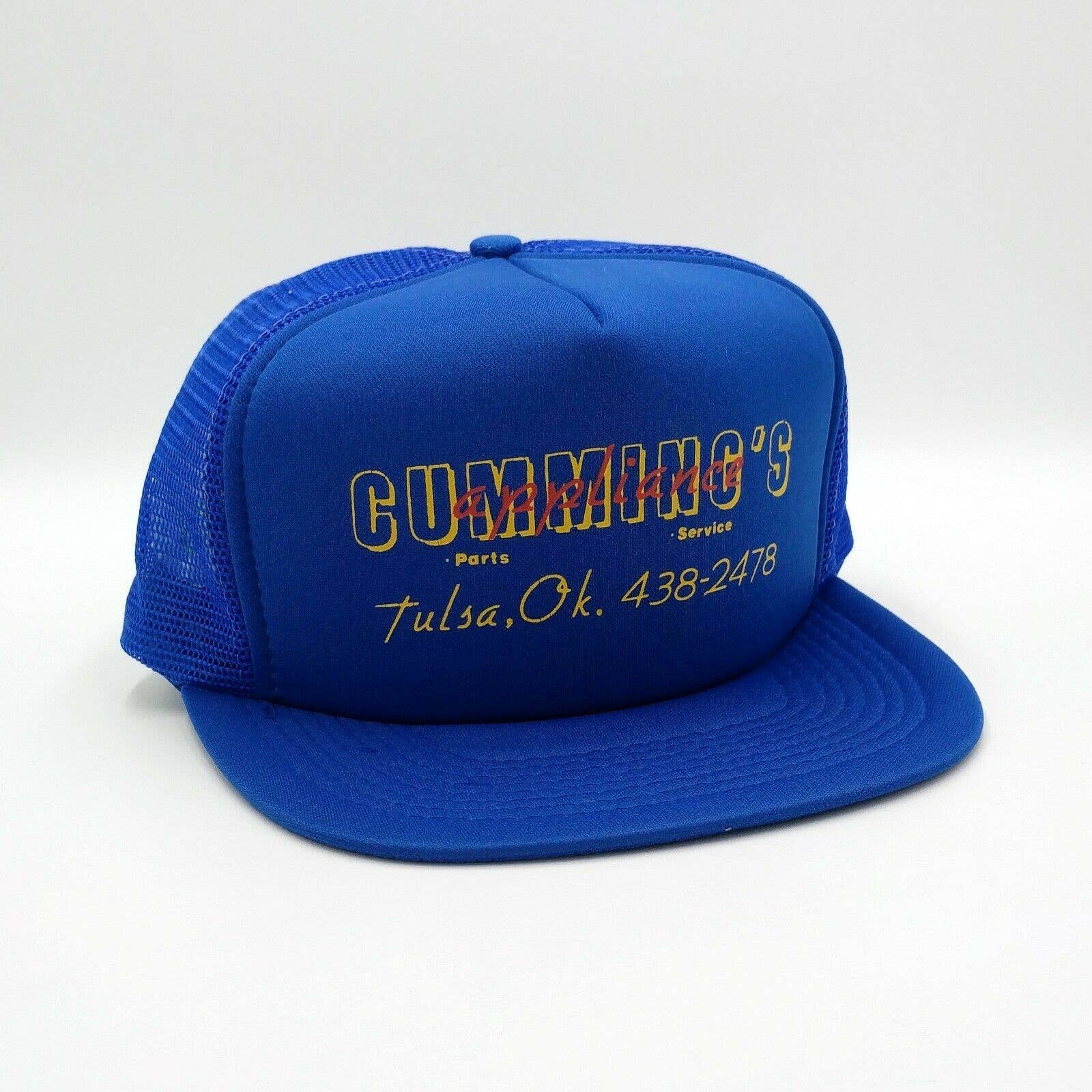 Vintage Cummings Appliance Snapback Trucker Hat